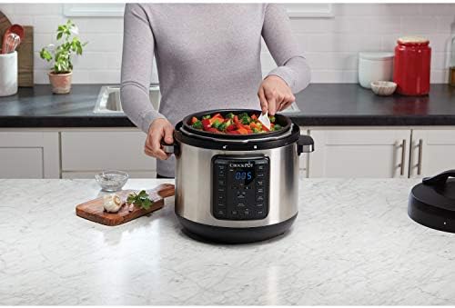 Multi-Functional Electric Crock-Pot 8 Quart Express Crock Multi-Use Pressure Cooker S05K - Heavy-Duty Stainless Steel Speed-Cooking Pot Detail