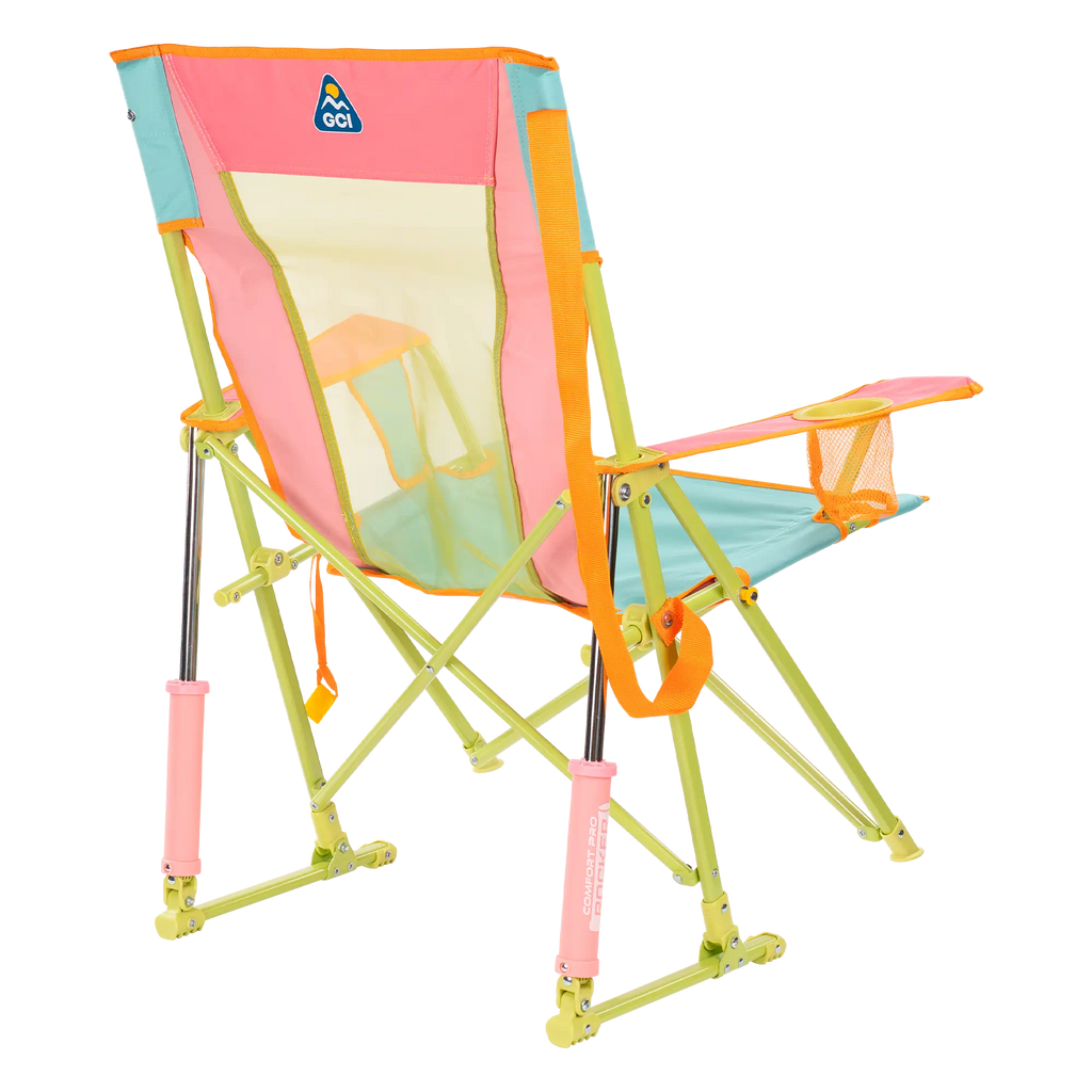 Patented Spring-Action Comfort Pro Rocker - Choice 375 - Freestyle Rocker Portable Outdoor Folding Chair Detail