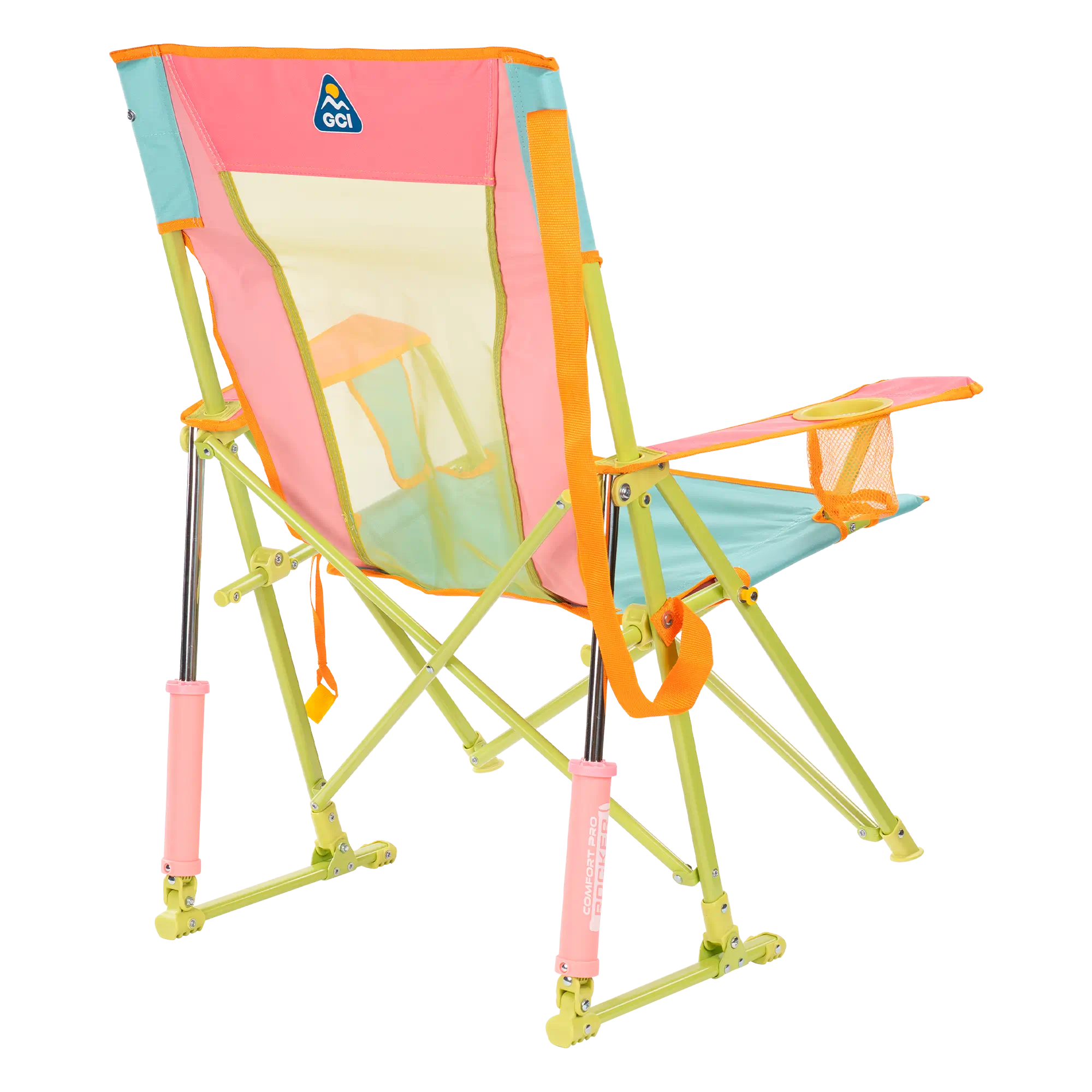 Patented Spring-Action Comfort Pro Rocker - Choice 375 - Freestyle Rocker Portable Outdoor Folding Chair Detail