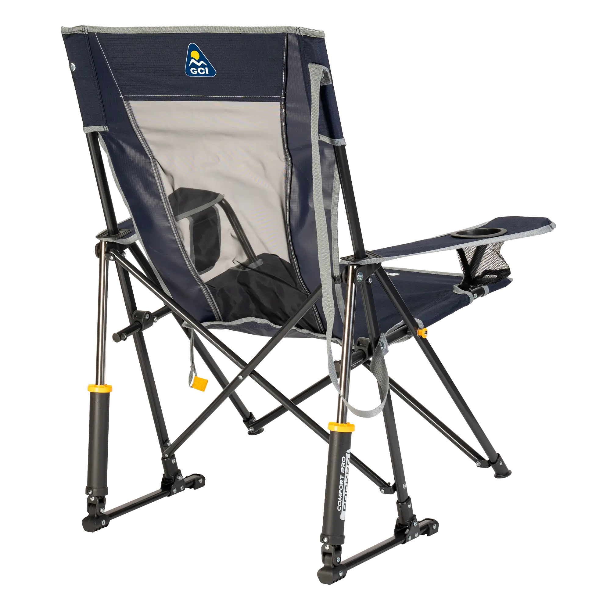 Patented Spring-Action Comfort Pro Rocker - Choice 375 - Freestyle Rocker Portable Outdoor Folding Chair Detail
