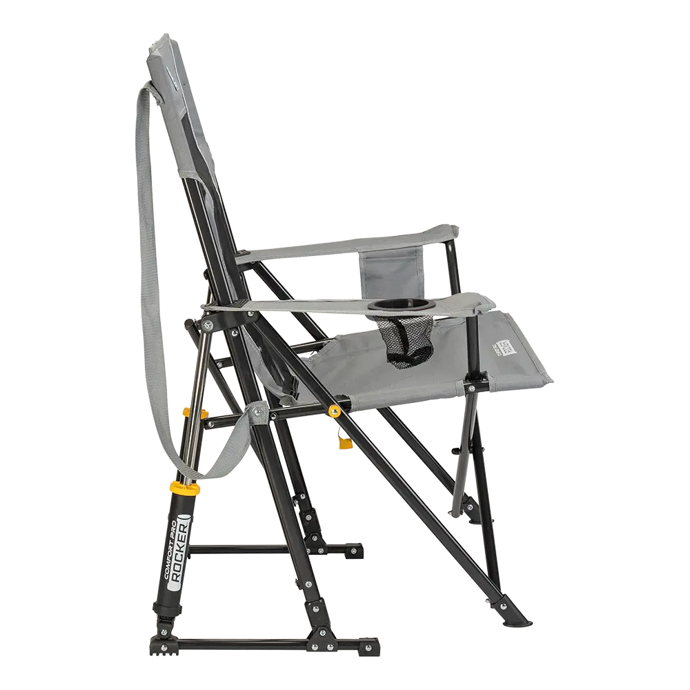 Patented Spring-Action Comfort Pro Rocker - Choice 375 - Freestyle Rocker Portable Outdoor Folding Chair Detail