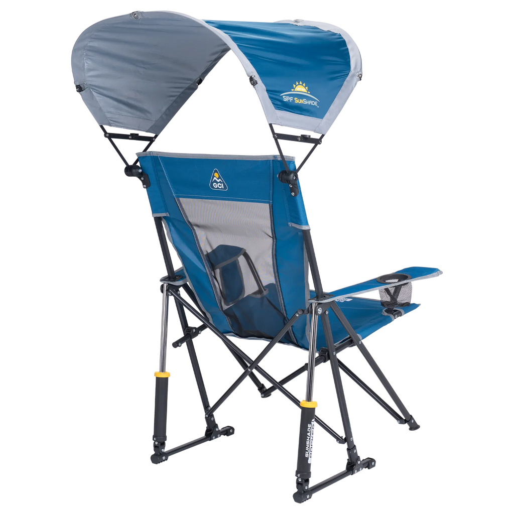 Heavy-Duty Freestyle SunShade Rocker - Choice 550 - RoadTrip Rocker Smooth Motion Camp Chair Detail