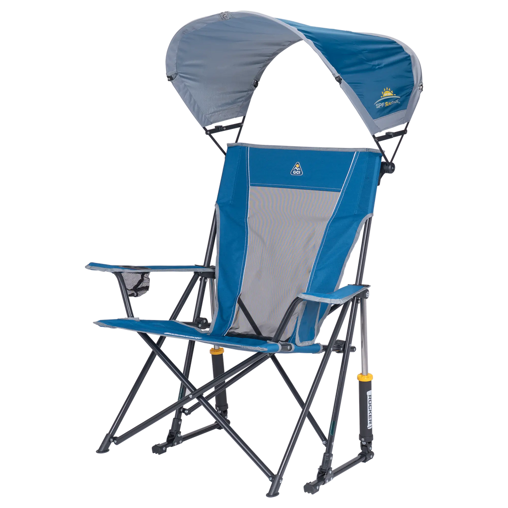 Heavy-Duty Freestyle SunShade Rocker - Choice 550 - RoadTrip Rocker Smooth Motion Camp Chair Detail