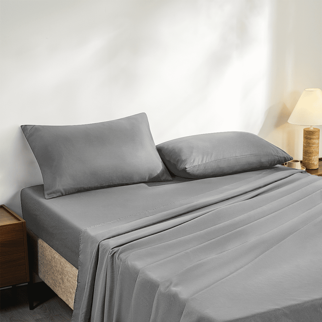 Ultra-Soft Full Size Bed Sheets, 4 Piece Sheets 14” Deep Pocket Sheet & Pillowcase Sets Soft Microfiber Luxury Bedding Fitted Sh... - Breathable Egyptian Cotton Flat & Fitted Sheets Detail