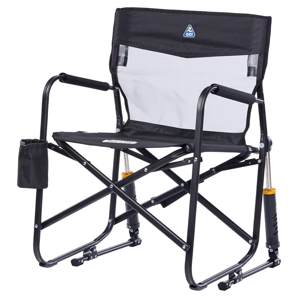 Smooth Motion Freestyle Rocker Elite - Choice 460 - Heavy-Duty Kickback Rocker with Beverage Holder Detail