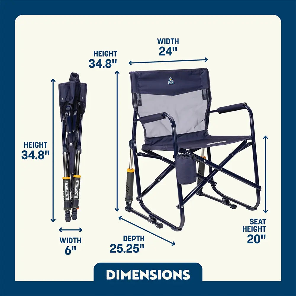 Smooth Motion Freestyle Rocker Elite - Choice 460 - Heavy-Duty Kickback Rocker with Beverage Holder Detail