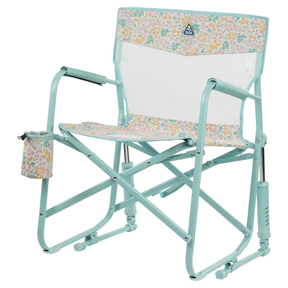 Smooth Motion Freestyle Rocker Elite - Choice 460 - Heavy-Duty Kickback Rocker with Beverage Holder Detail