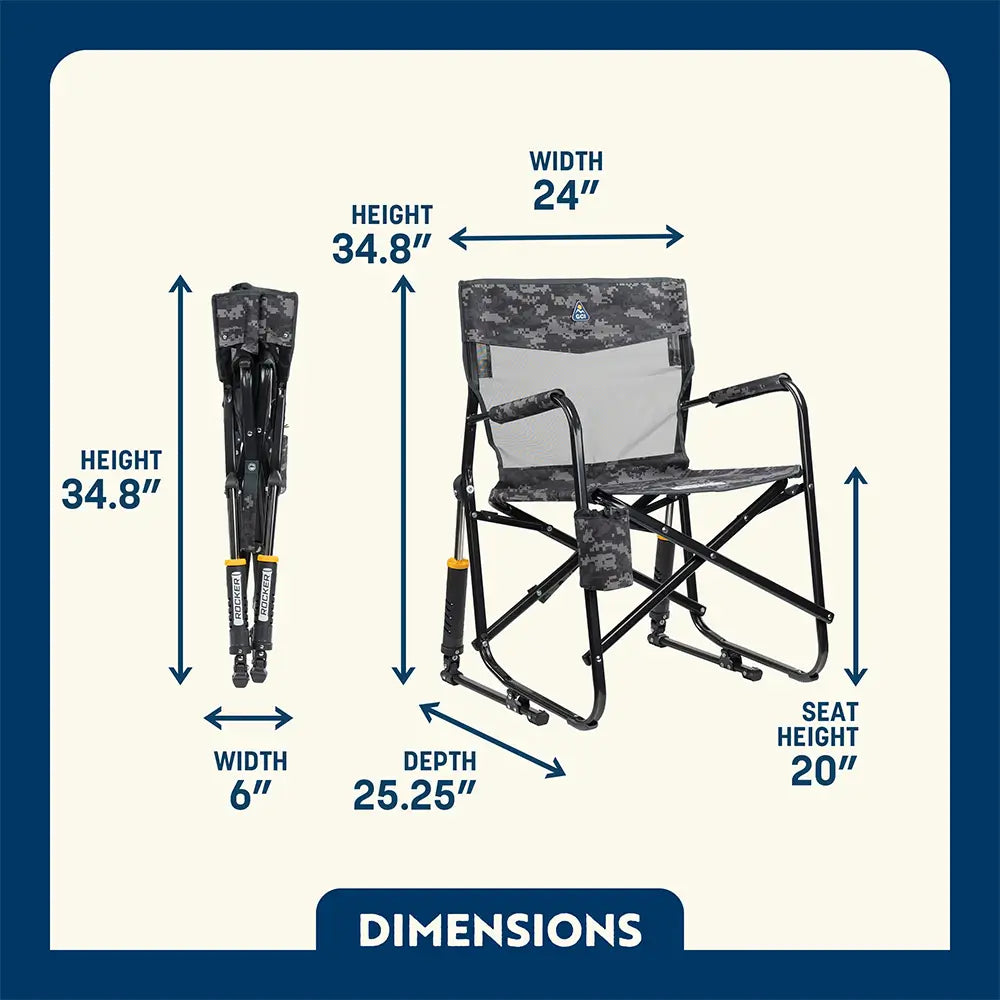Smooth Motion Freestyle Rocker Elite - Choice 460 - Heavy-Duty Kickback Rocker with Beverage Holder Detail