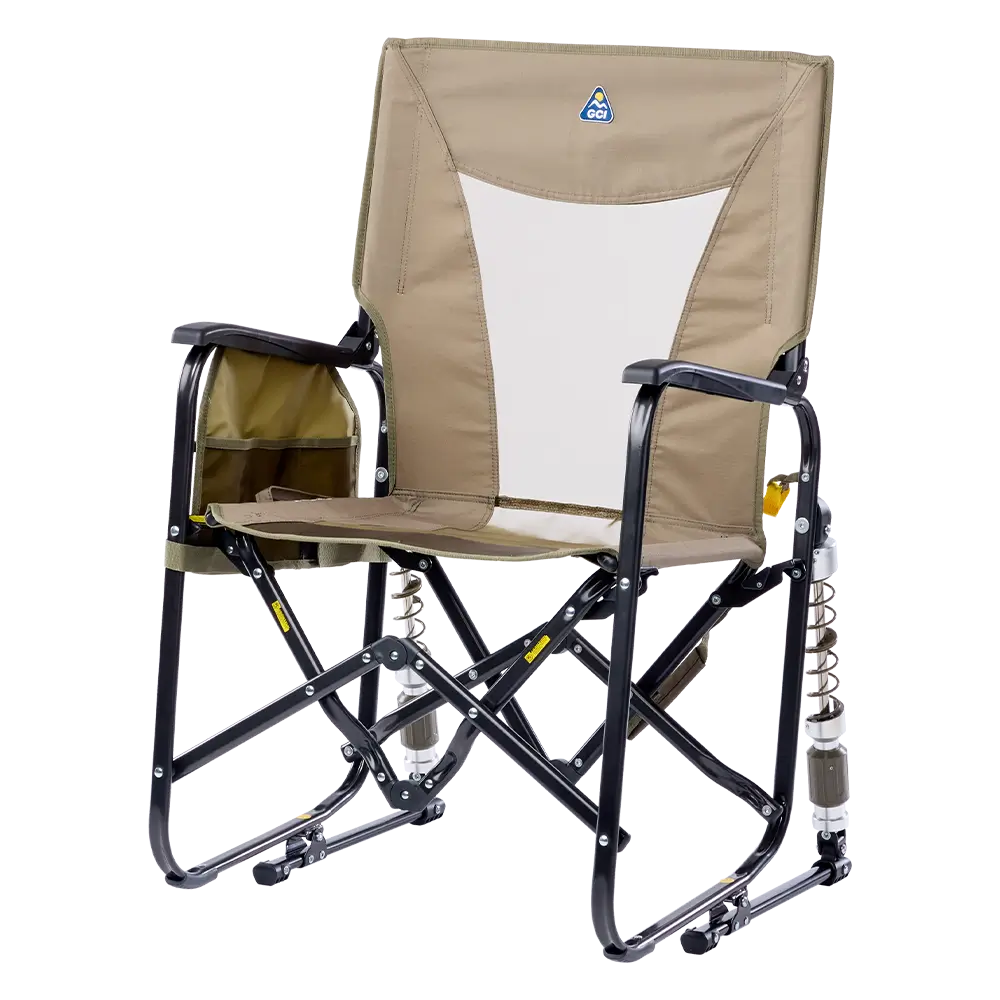 Heavy-Duty Freestyle Adjustable Rocker - Choice 573 - Patented Spring-Action Rocking Chair for Camping Detail