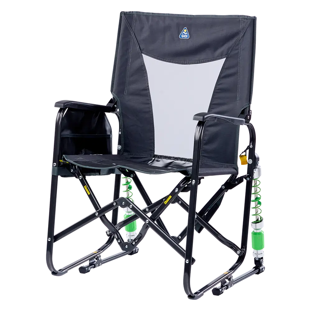 Heavy-Duty Freestyle Adjustable Rocker - Choice 573 - Patented Spring-Action Rocking Chair for Camping Detail