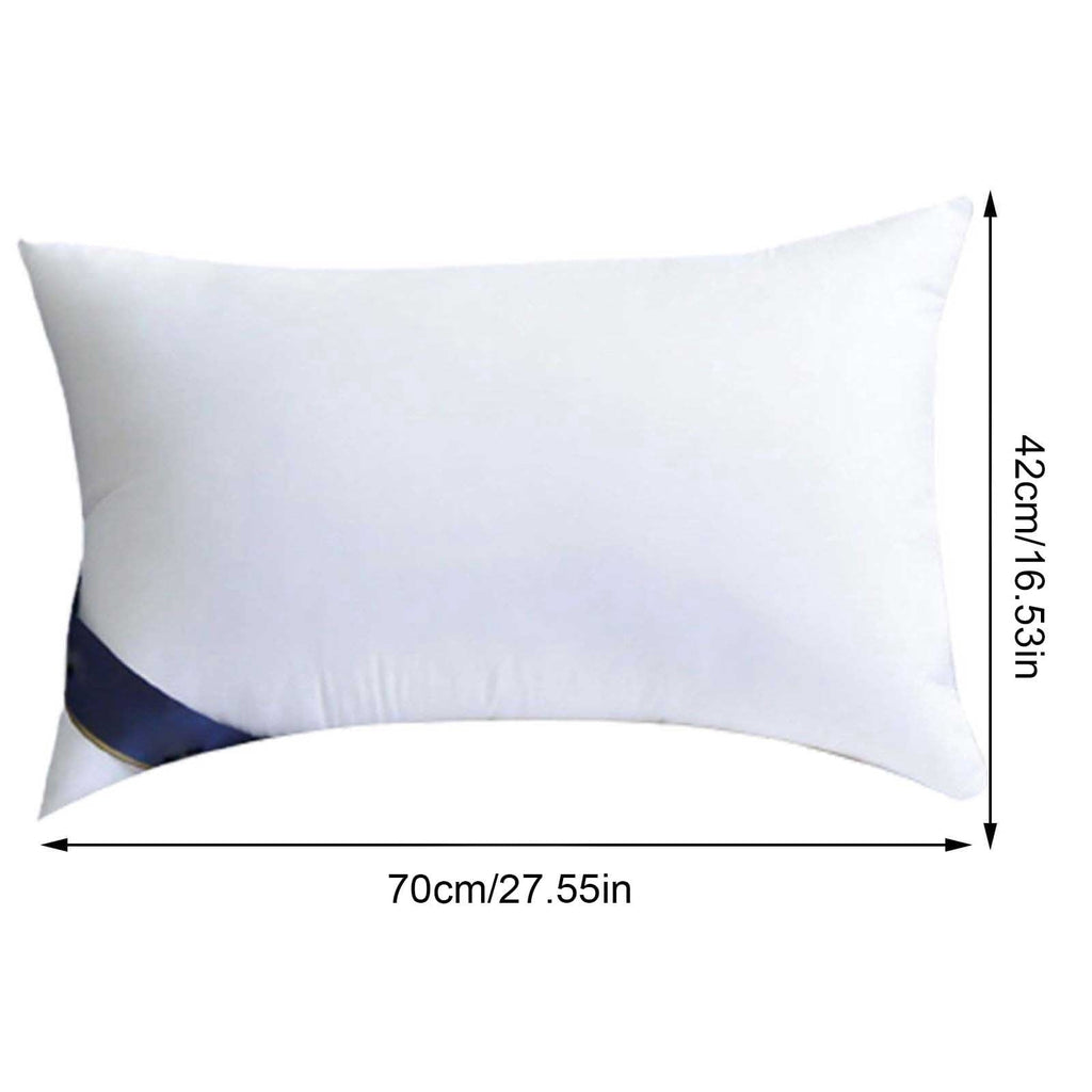 Ergonomic Memory Foam 2Pcs Soft Feather Velvet Down Pillow Standard Size, Hotel-grade Feather Pillow for Sleeping, Skin-friendly Cotton Fab... - Decorative Throw Pillow Cushion for Sofa & Bed Detail