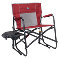 Luxury Camp Freestyle Rocker XL with Side Table - Choice 836 - Patented Spring-Action Rocking Chair for Camping - Cinnamon