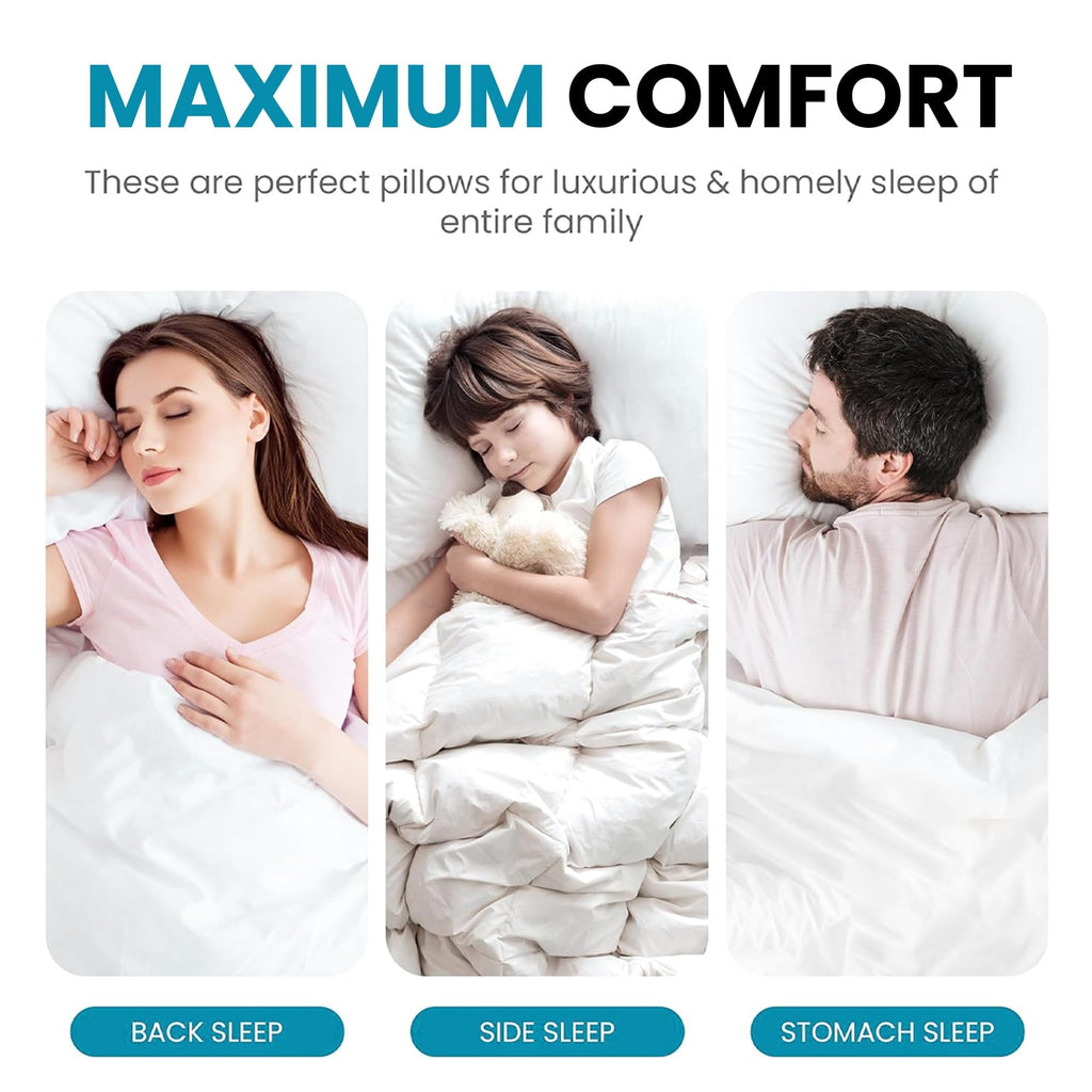 Orthopedic Support 2-Pack Standard Bed Pillows – Soft, Breathable & Hypoallergenic for Better Sleep - Orthopedic Shredded Foam Bed Pillow Set Detail