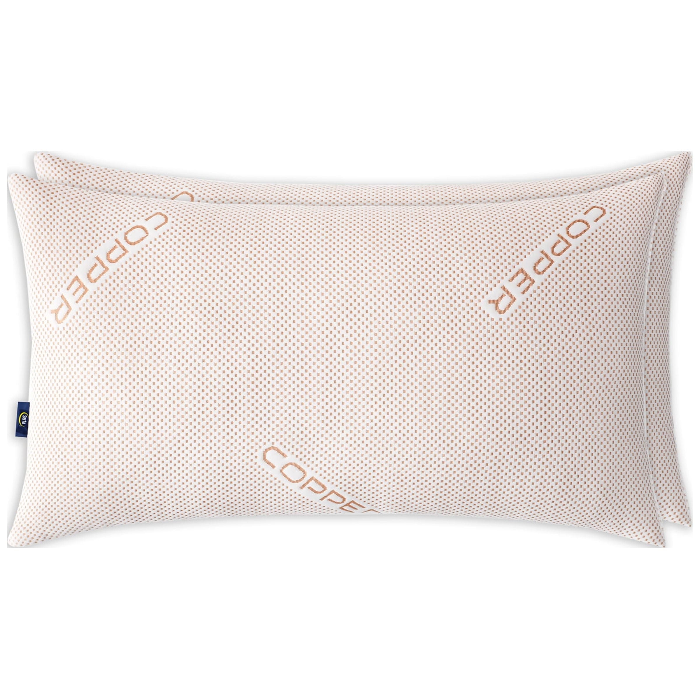 Decorative Plump Copperloft King Bed Pillow, 2 Pack, Hypoallergenic - Decorative Throw Pillow Cushion for Sofa & Bed Detail