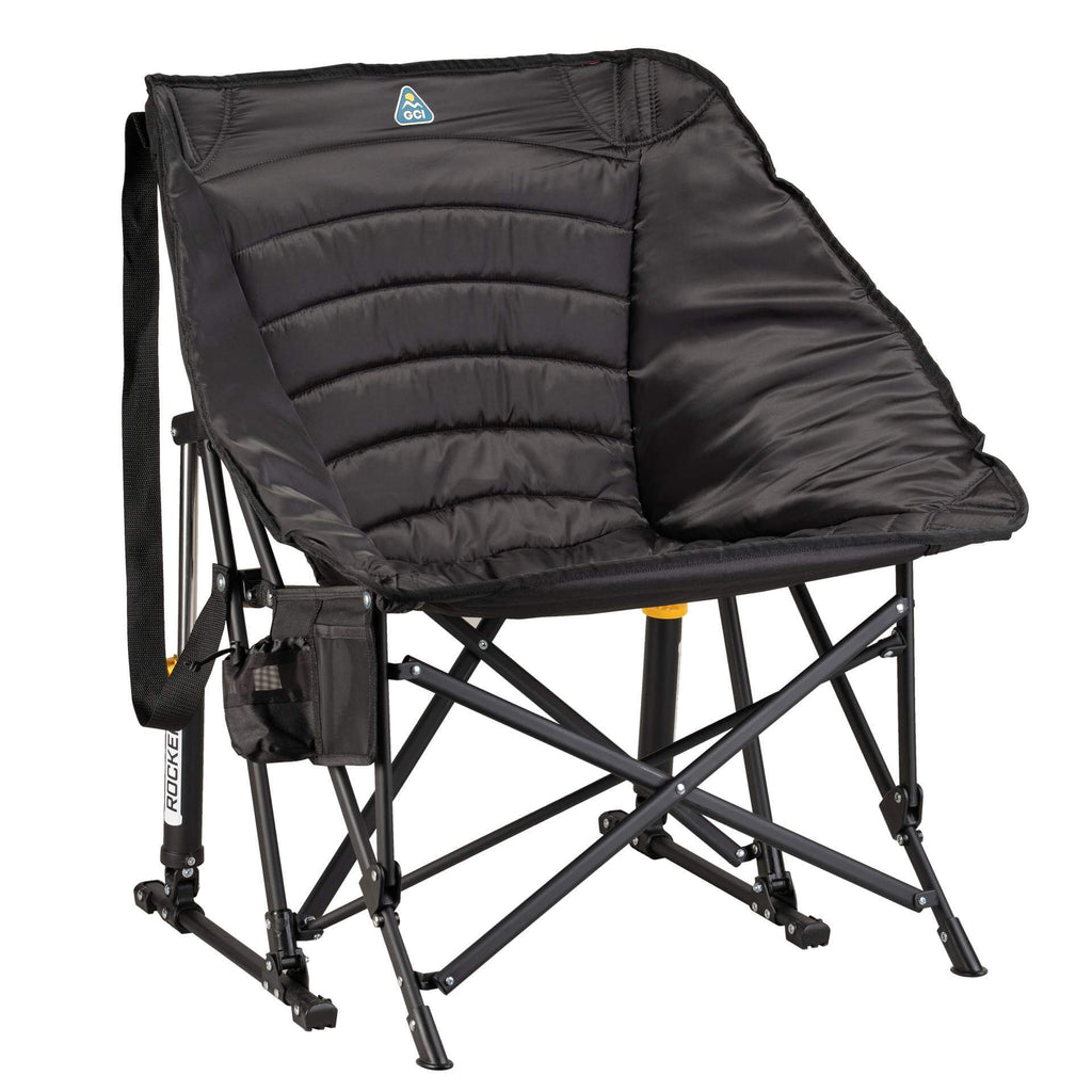 Smooth Motion Puff Rocker - Choice 731 - RoadTrip Rocker Smooth Motion Camp Chair - Black