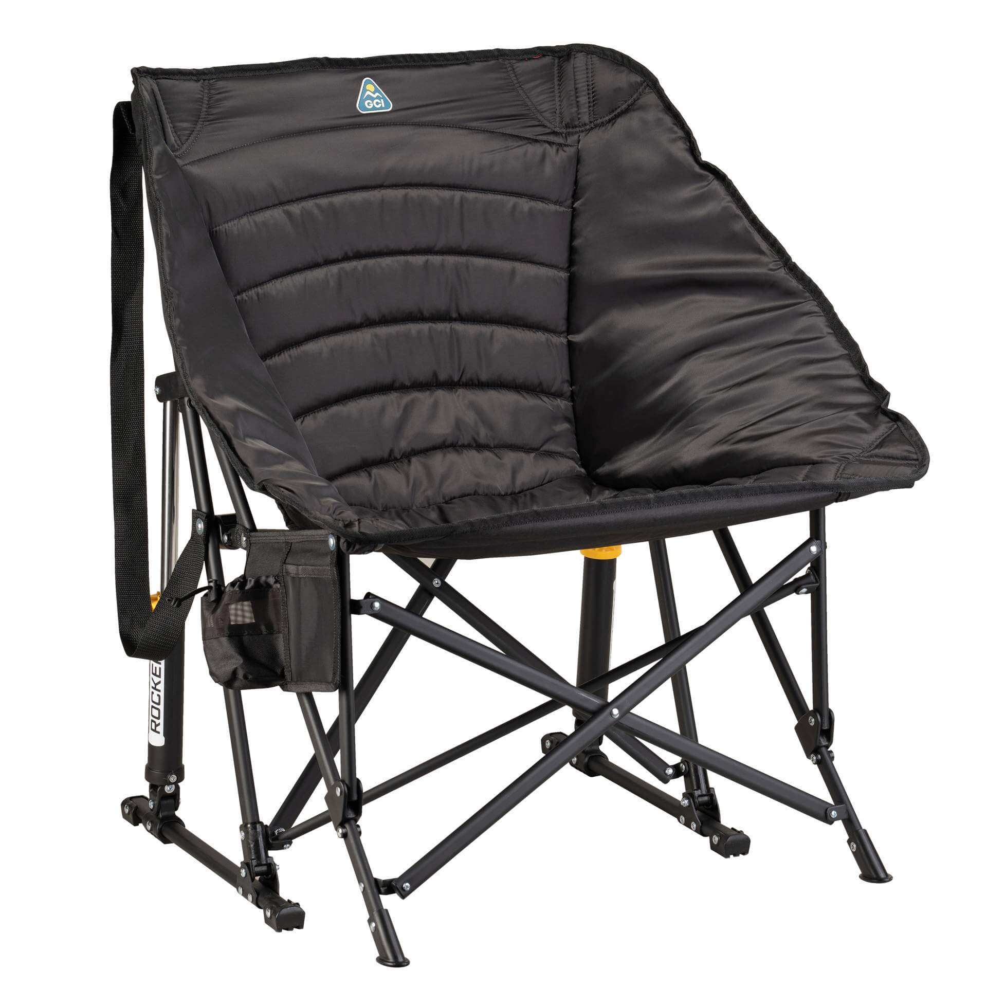 Smooth Motion Puff Rocker - Choice 731 - RoadTrip Rocker Smooth Motion Camp Chair - Black