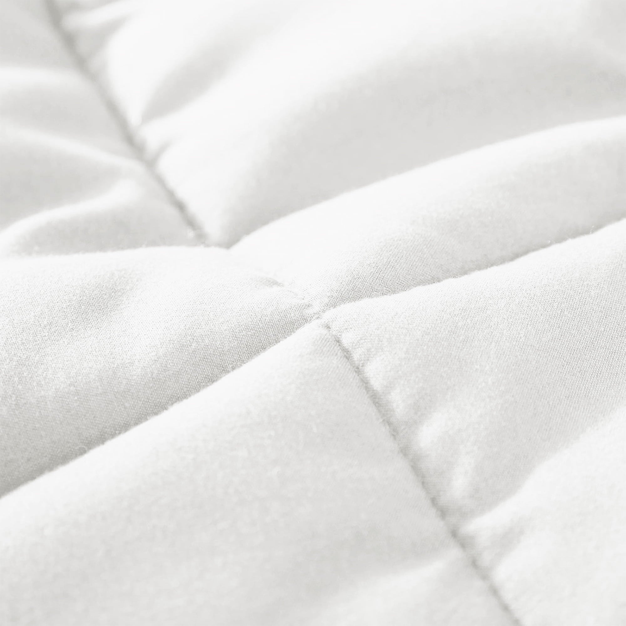 Hypoallergenic Cloud Queen Comforter Set White, 3-Piece Solid Comforter Duvet Insert with Corner Tabs, Lightweight Bedding Down Alternativ... - Cloud-Like Soft Lightweight Bed Comforter Detail