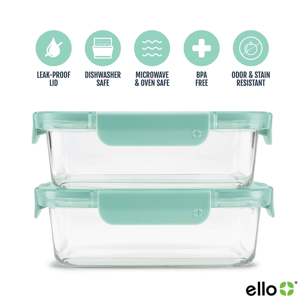 Whimsical Doughnut 3.4 Cup 2 Pack Glass Meal Prep Containers with Locking Lids - Fun Food Fidget Cookie Squishable Toy Detail