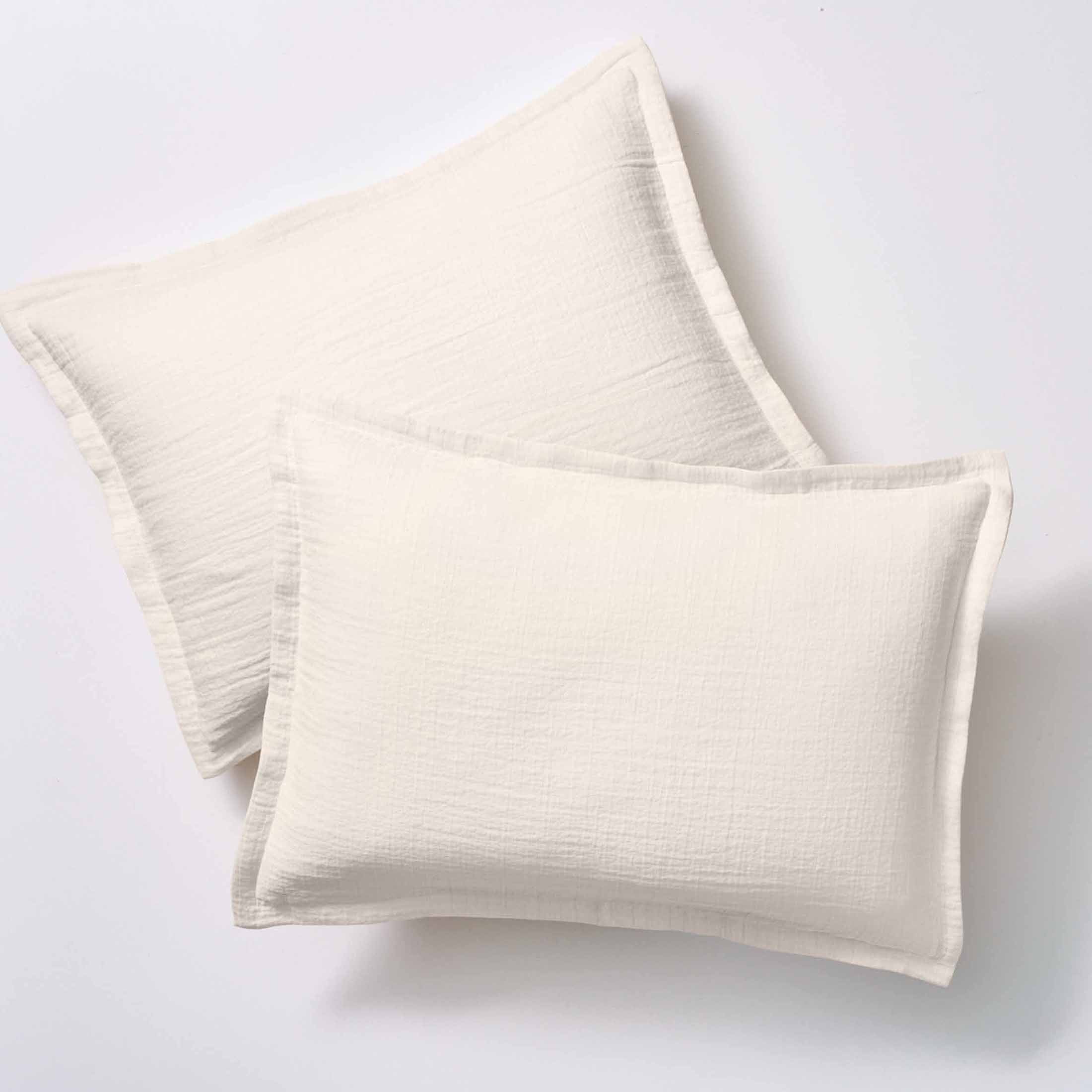 Heavyweight Warmth 3-Piece Cream Gauze Comforter Set, Adult Full/Queen - Cloud-Like Soft Lightweight Bed Comforter Detail