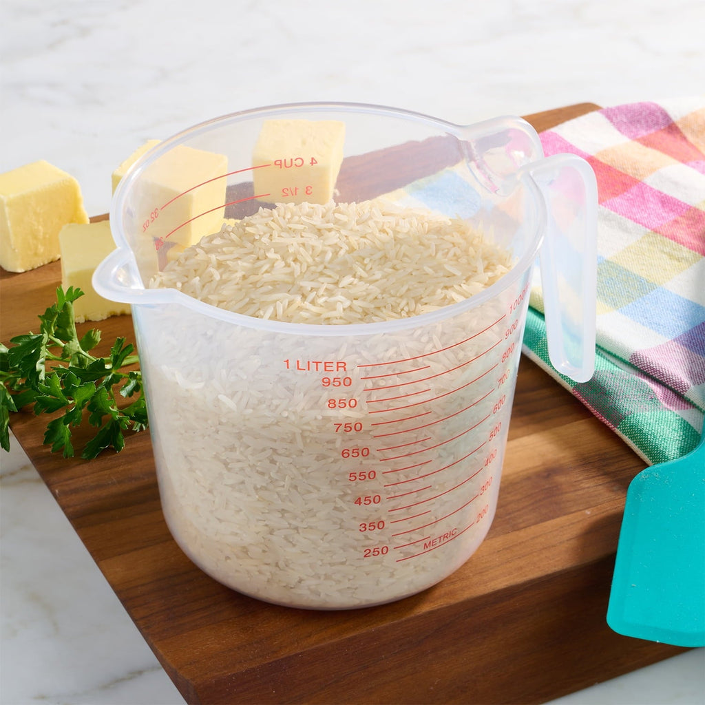 Multi-Functional (12 pack) 4 Cup PP Plastic Measuring Cup, 32 oz, Clear - Innovative Kitchen Helper for Modern Cooking Detail