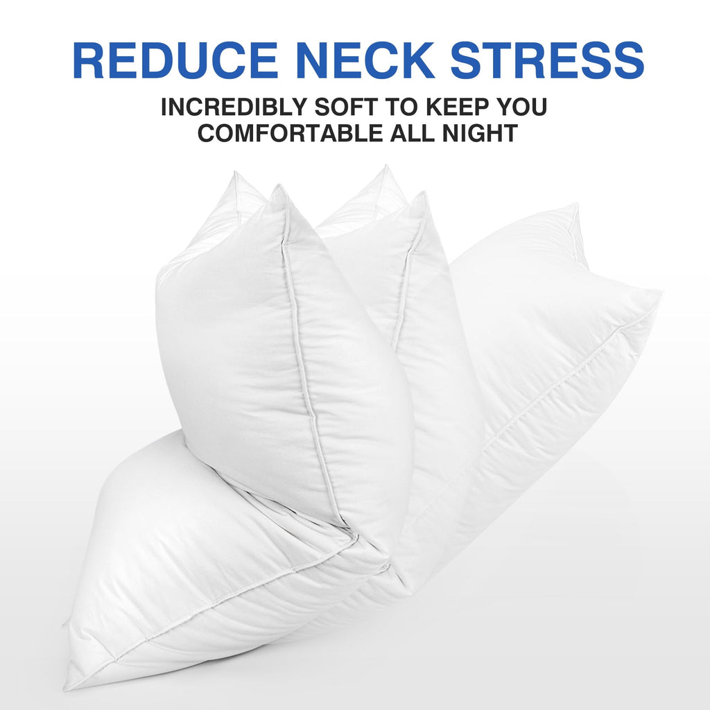 Orthopedic Support Pillows and Bed Pillows Queen Size for Sleeping,With 2 Set of Soft Cotton Cover- Pack of 2 - Ergonomic Memory Foam Pillow for Neck Pain Support Detail