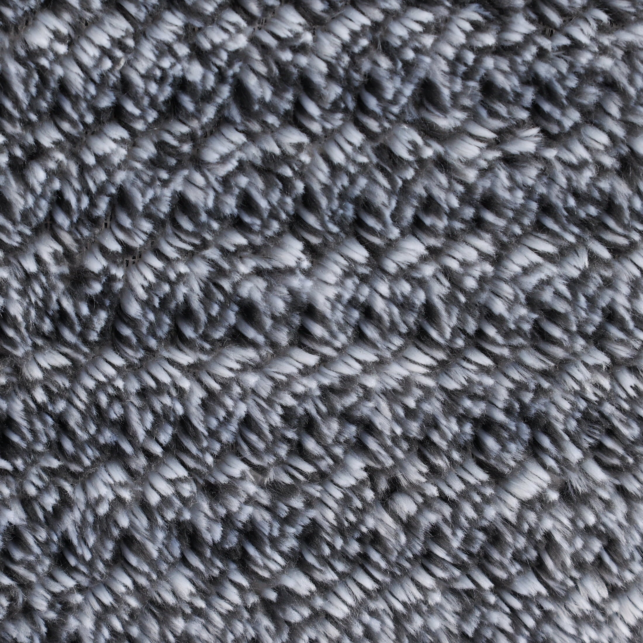 Cozy Fleece Plush Textured Heathered Soft Oversized Throw Blanket, Gray - Lightweight Plush Warm Blanket for All Seasons Detail
