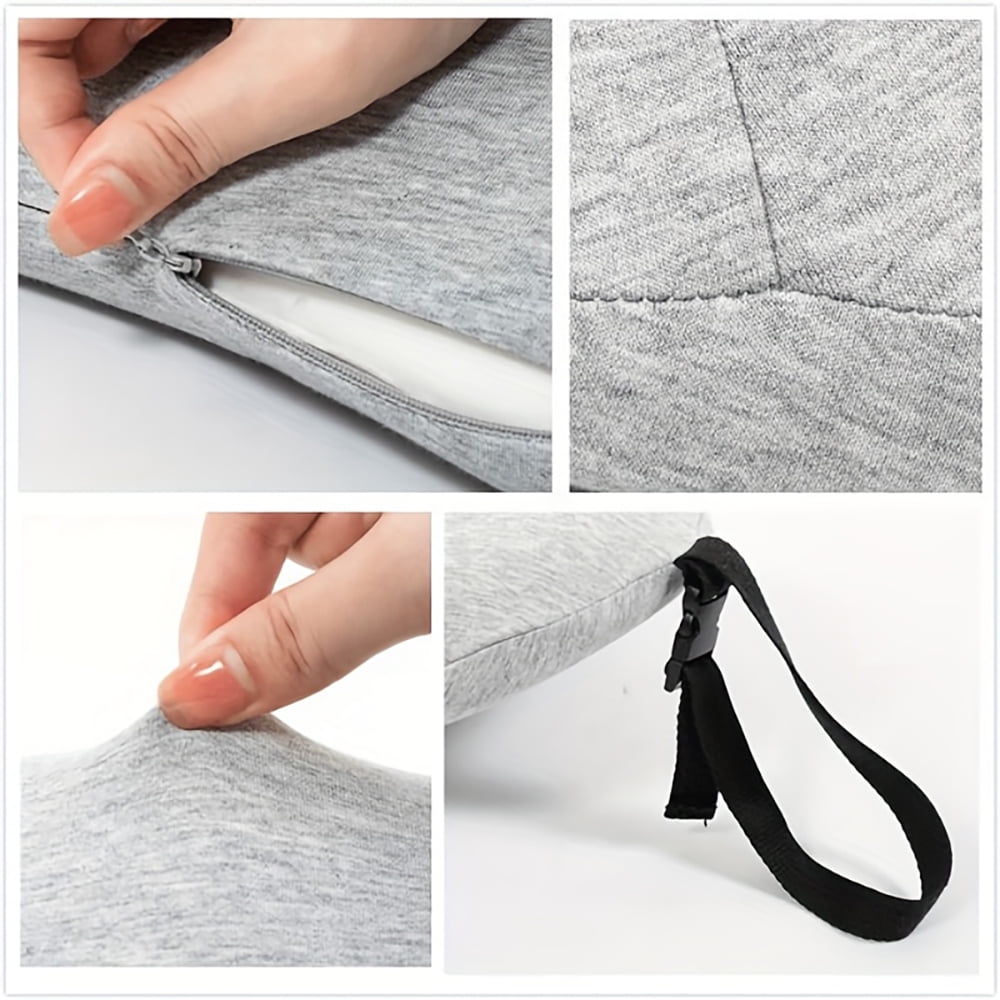 Decorative Plump Effective Support Adult Breathable Lumbar Bed Pillow, Soft, 1 Pack - Hotel Quality Plush Sleeping Pillows Detail