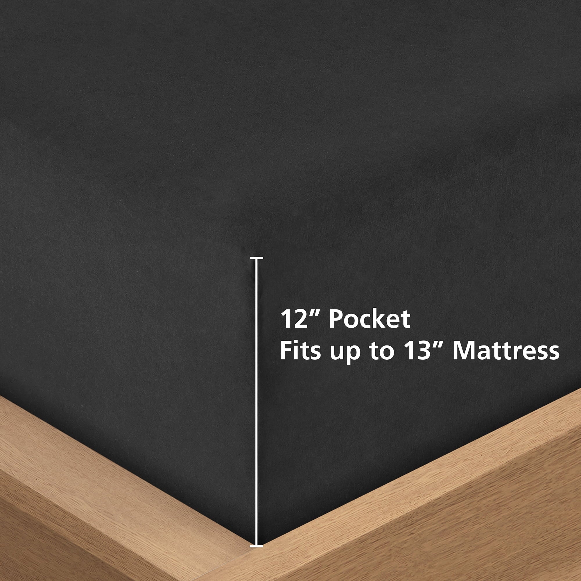 All-Season All in One Down Alt Reversible Comforter and Sheet set- 5 Piece, Twin, Black - Luxurious Quilted Duvet Cover Set Detail