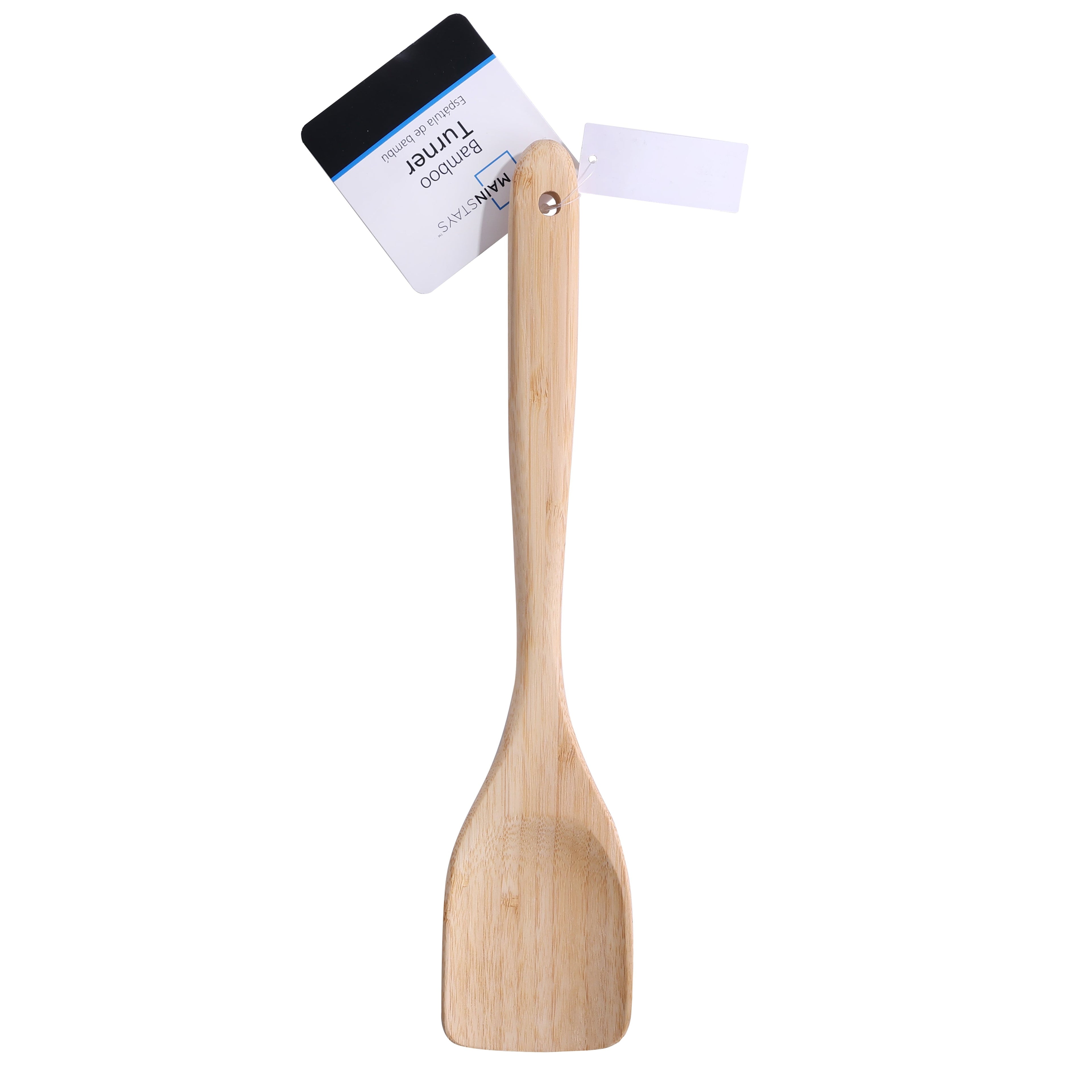 High-Precision Bamboo Turner, Crafted , Cooking and Kitchen, 12.99 x 2.67 x 0.59 inch. - Professional Kitchen Tool for Culinary Enthusiasts Detail