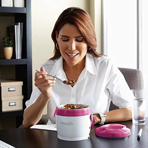 Self-Heating Crock-Pot Lunch Crock Portable Food Warmer 20oz – Pink S03U - Leak-Proof Heated Bento Box Lunch Warmer Detail