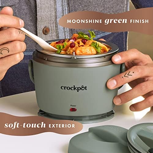 Self-Heating Crock-Pot Portable Electric Lunch Box Food Warmer – Green S21D - Mini Personal Food Warmer for Healthy Meal Prep Detail