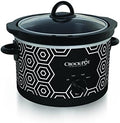 Triple-Insulated Crock-Pot 4.5 Quart Portable Slow Cooker – Black & White S11W - Programmable Slow Cooker with Oval Ceramic Pot - Default Title