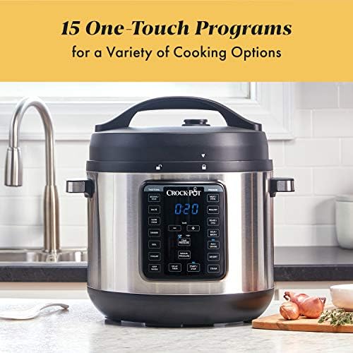 Multi-Functional Electric Crock-Pot 8 Quart Express Crock Multi-Use Pressure Cooker S05K - Heavy-Duty Stainless Steel Speed-Cooking Pot Detail