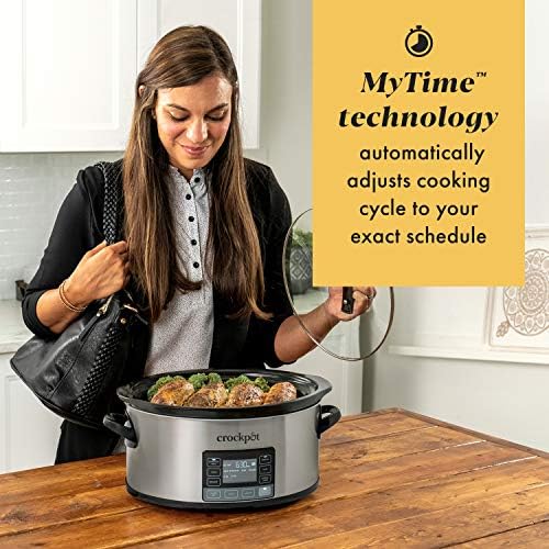 Programmable Crock-Pot MyTime 6 Quart Programmable Slow Cooker S08D - Digital Crock Pot Slow Cooker for Family Meals Detail