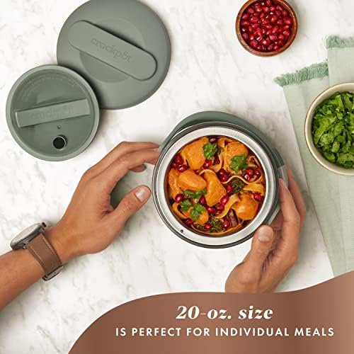 Self-Heating Crock-Pot Portable Electric Lunch Box Food Warmer – Green S21D - Mini Personal Food Warmer for Healthy Meal Prep Detail
