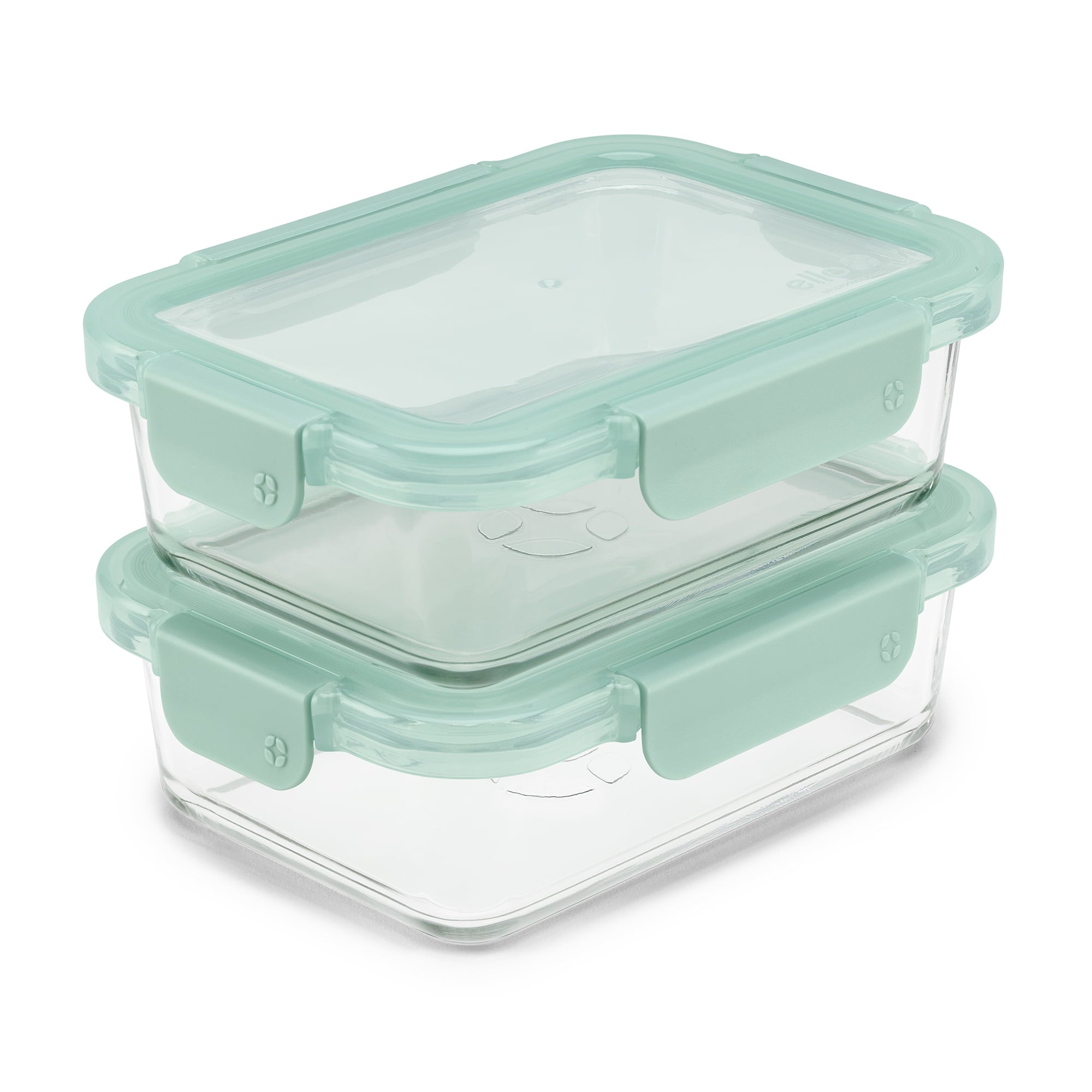 Whimsical Doughnut 3.4 Cup 2 Pack Glass Meal Prep Containers with Locking Lids - Fun Food Fidget Cookie Squishable Toy Detail