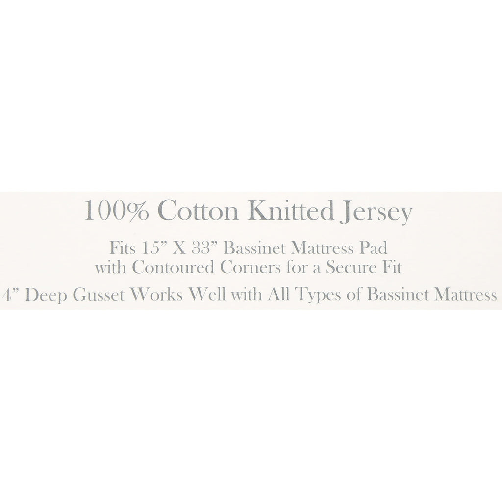 Ultra-Soft TL Care 100% Natural Breathable Cotton Jersey Knit Fitted Bassinet Sheet, White, 15" x 33", Soft Breathable, for Boys... - Premium Ultra-Soft Pillowcase Pair for Sleeping Detail