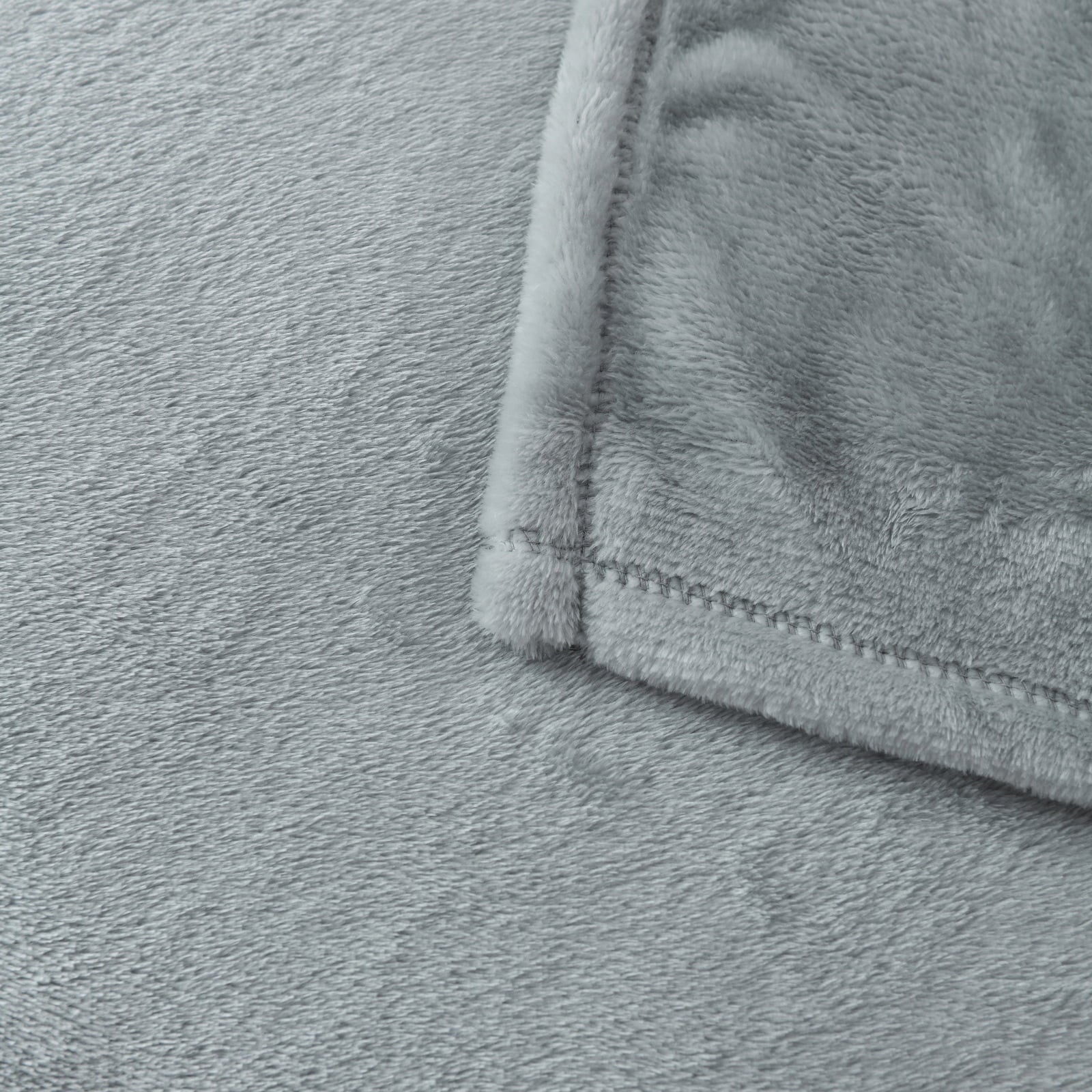 Lightweight Warm Super Soft Plush Blanket, Gray, Twin, Adult/Teen - Luxury Knitted Decorative Throw Blanket with Fringes Detail