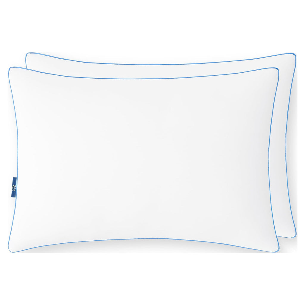 Orthopedic Support Extra Firm Pillow, Standard/Queen, 2 Pack, Hypoallergenic - Ergonomic Memory Foam Pillow for Neck Pain Support Detail