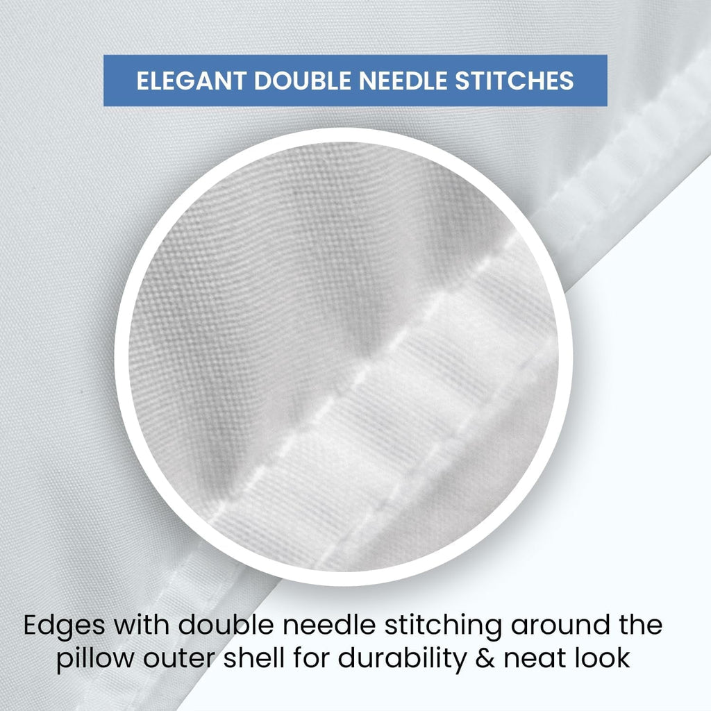 Ergonomic Memory Foam Ryotei Economy Bulk Hotel Pillows 20"x26" Standard (Pack of 12) | Premium Cluster Fiber Fill | Soft Down Alternative ... - Decorative Throw Pillow Cushion for Sofa & Bed Detail