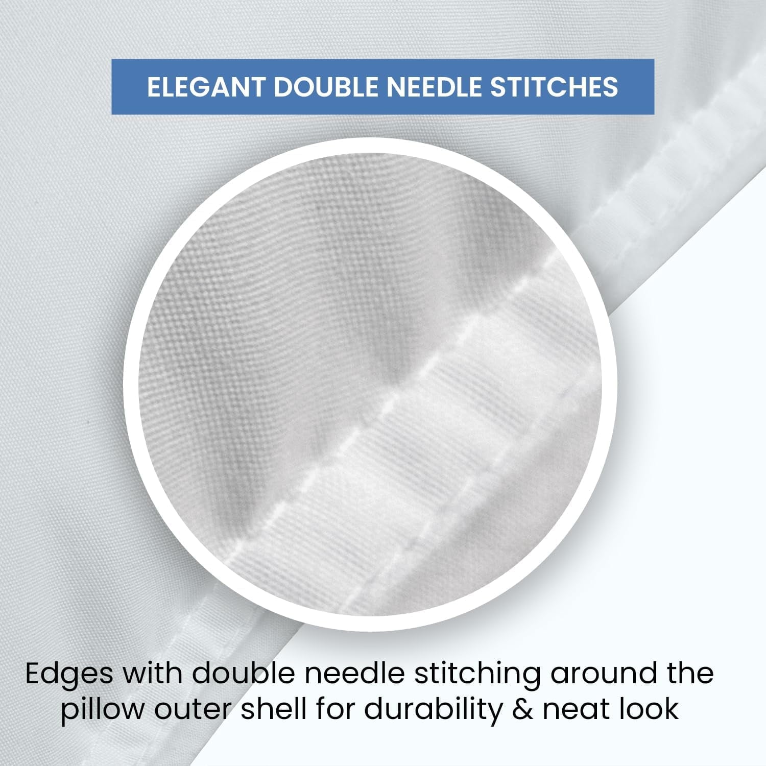 Ergonomic Memory Foam Ryotei Economy Bulk Hotel Pillows 20"x26" Standard (Pack of 12) | Premium Cluster Fiber Fill | Soft Down Alternative ... - Decorative Throw Pillow Cushion for Sofa & Bed Detail