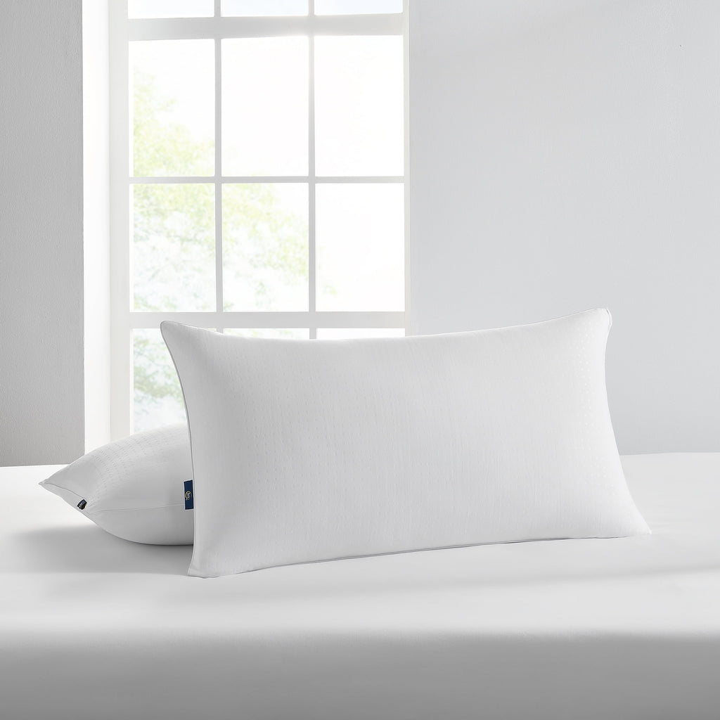 Orthopedic Support Won't Go Flat Bed Pillow, King, 2 Pack - Ergonomic Memory Foam Pillow for Neck Pain Support Detail