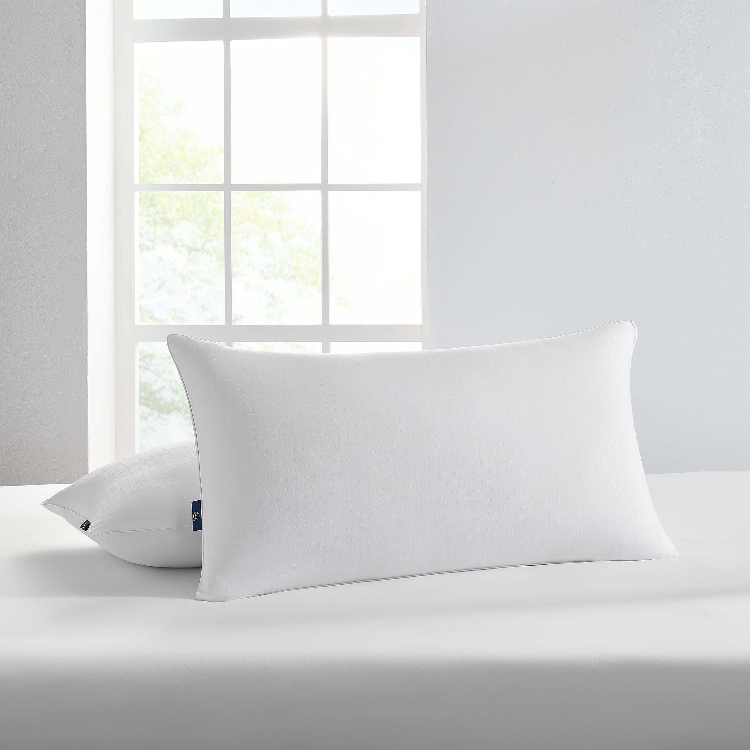 Orthopedic Support Won't Go Flat Bed Pillow, King, 2 Pack - Ergonomic Memory Foam Pillow for Neck Pain Support Detail