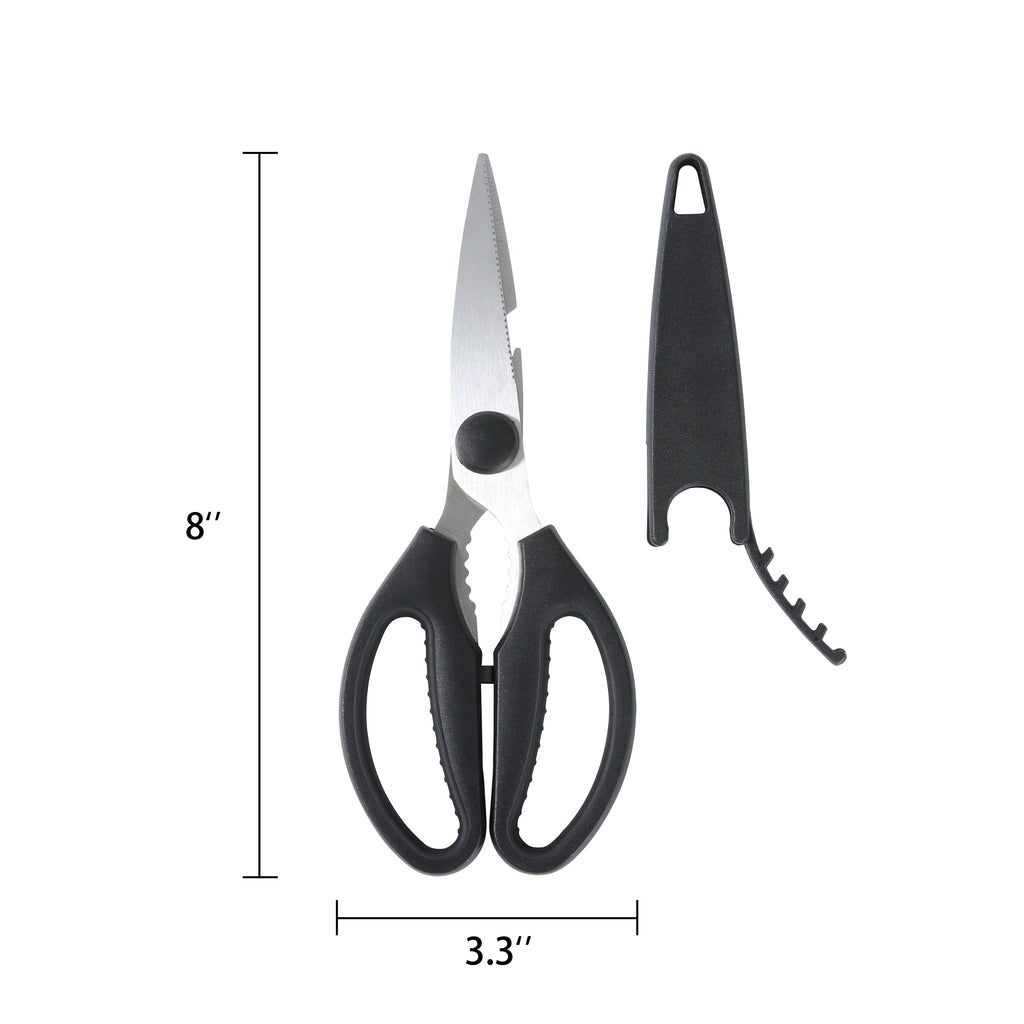 Innovative Stainless Steel Multi-Purpose 8.6in Kitchen Shears - Innovative Kitchen Helper for Modern Cooking Detail