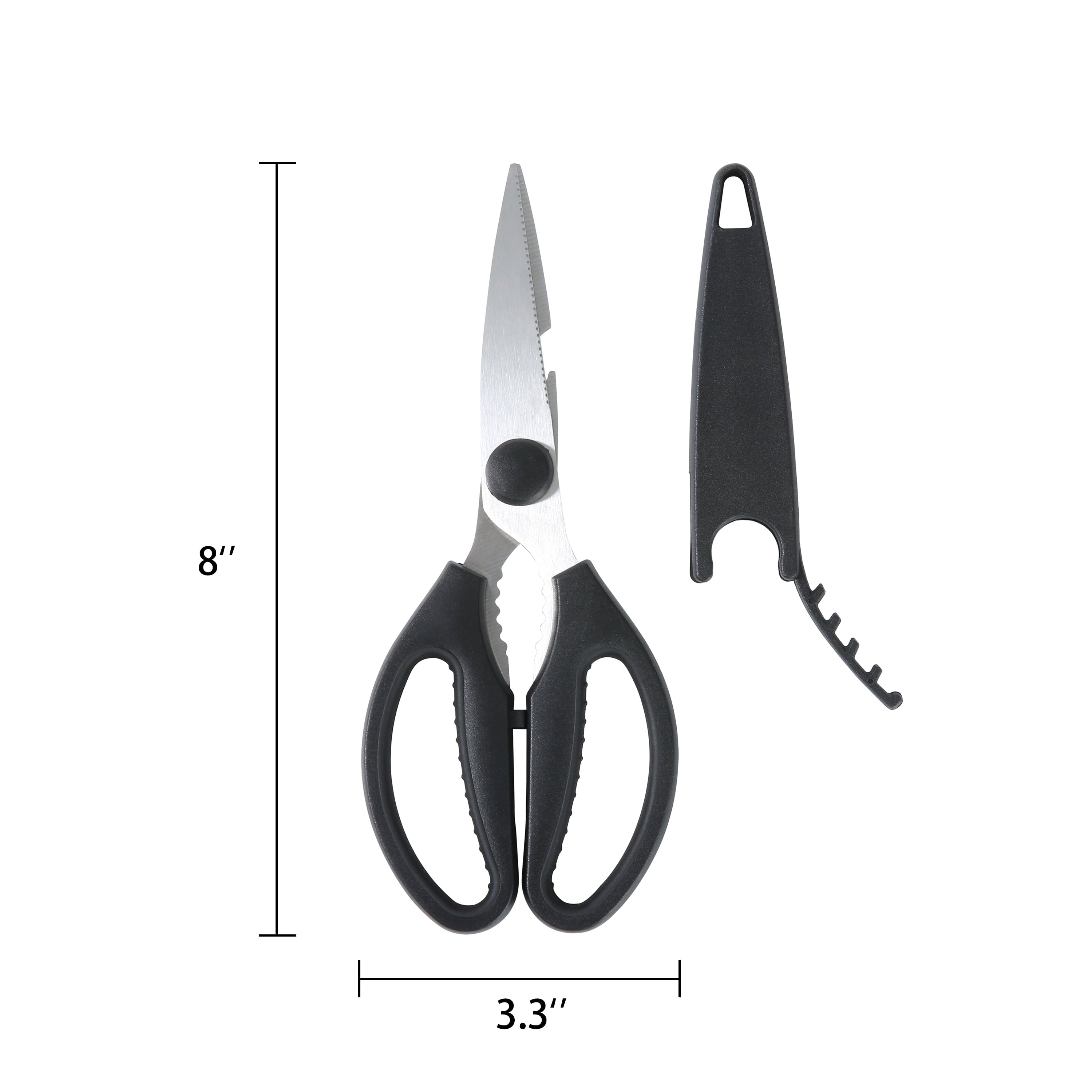 Innovative Stainless Steel Multi-Purpose 8.6in Kitchen Shears - Innovative Kitchen Helper for Modern Cooking Detail