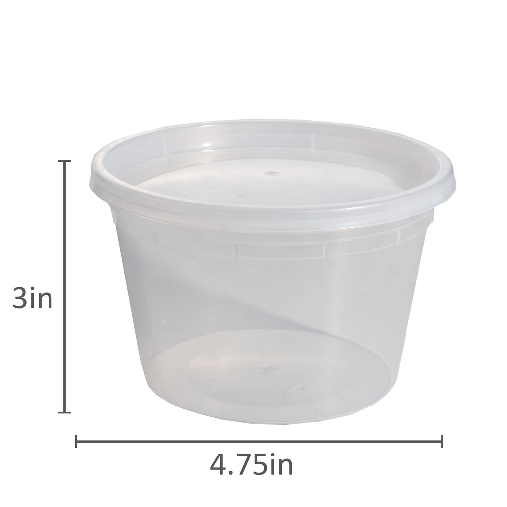 Sweet Treat Shaped 40 Piece 16oz Plastic Deli Container, Ideal Use for Meal Prep and Batch Cooking - Playful Star & Heart Shaped Geometric NeeDoh Detail