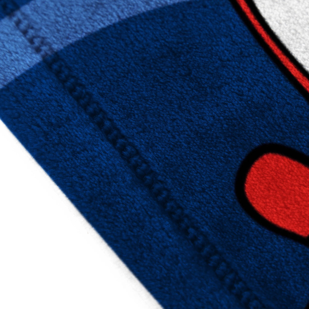 Reversible Sherpa Spidey and His Amazing Friends Kids Plush Twin/Full Blanket, 62 x 90, Microfiber, Blue and Red - Super Soft Reversible Sherpa Flannel Blanket Detail