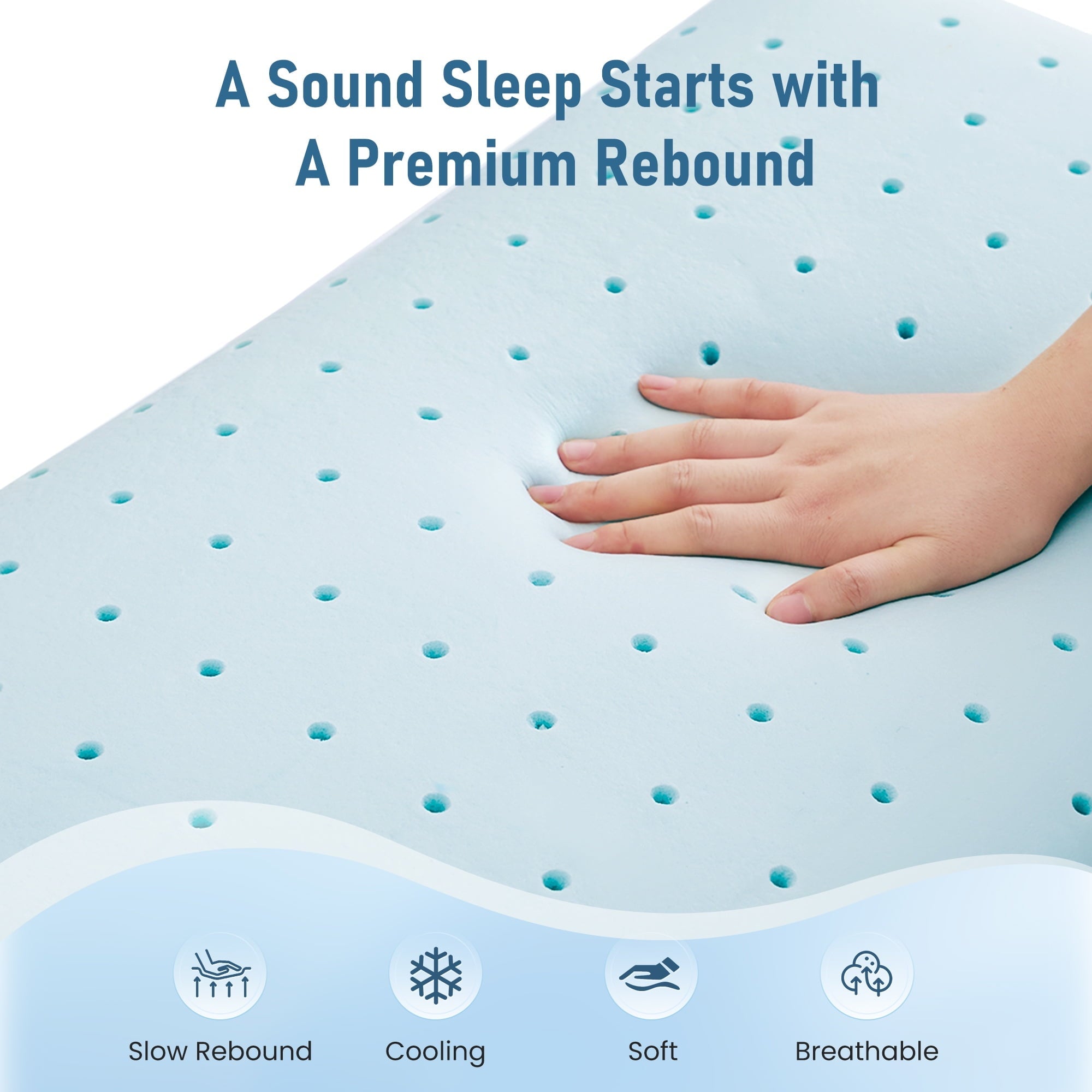 Hotel Collection Memory Foam Pillow for Bed, Cooling Pillow with Extra Height Pad, Supportive Bed Pillow for Side, Back & Hot Sleepers... - Decorative Throw Pillow Cushion for Sofa & Bed Detail