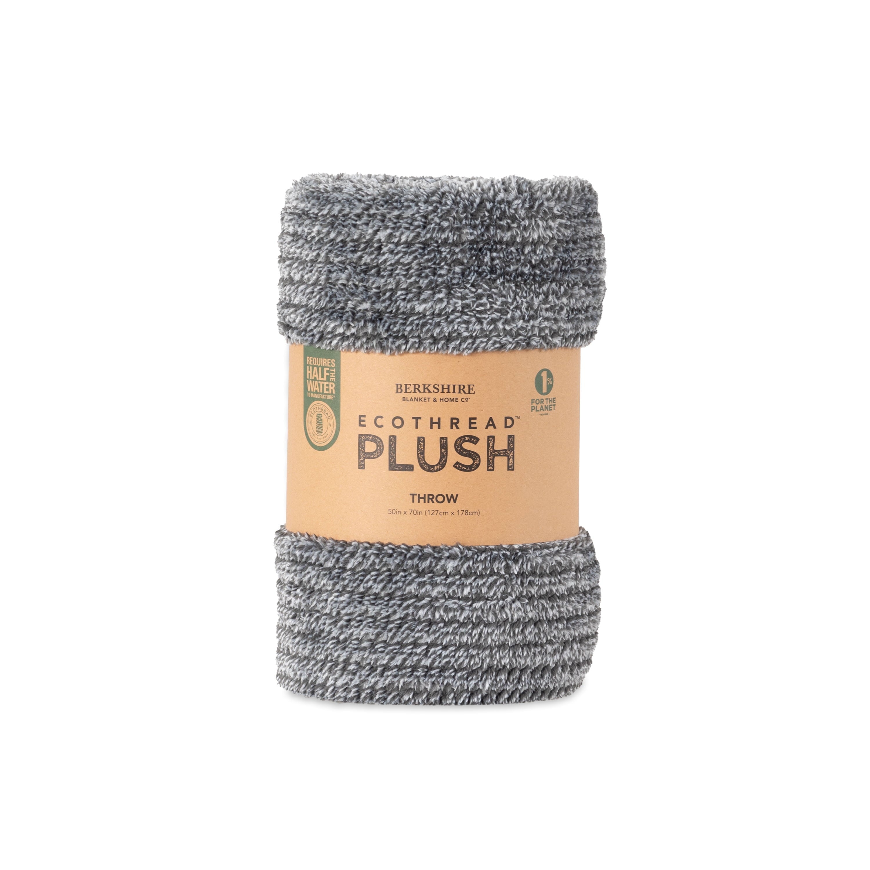 Cozy Fleece Plush Textured Heathered Soft Oversized Throw Blanket, Gray - Lightweight Plush Warm Blanket for All Seasons Detail