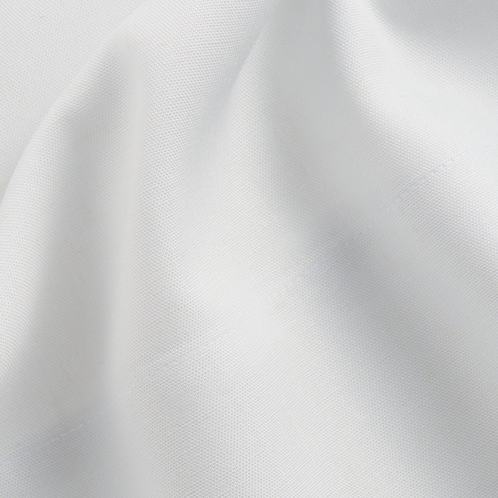 Breathable Luxury 4-Piece White Lyocell & Linen Blend Percale Bed Sheet Set, Queen - Luxury Bed Sheet Set with Deep Pockets Detail